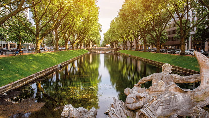 The Düsseldorf canal